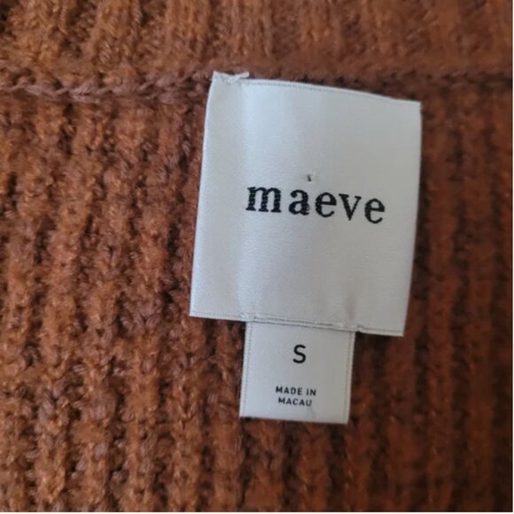 Anthropologie Faux Leather Trim Whipstitch Cardigan size S - Picture 4 of 5